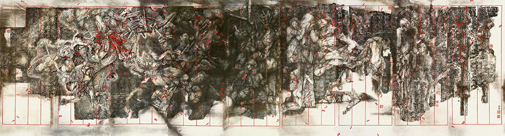 1937——南京大屠杀（中华百年祭之四）　365x1350cm　宣纸、水墨　1986—1990年.jpg